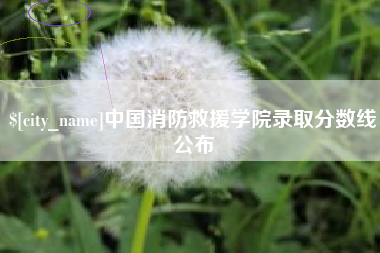 栖霞中国消防救援学院录取分数线公布