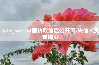 栖霞中国执政信息公开网-失信人员查询页