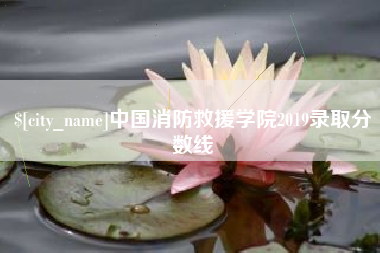 栖霞中国消防救援学院2019录取分数线