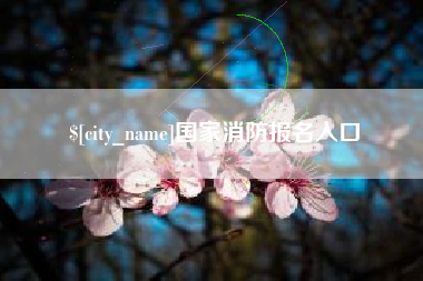 栖霞国家消防报名入口