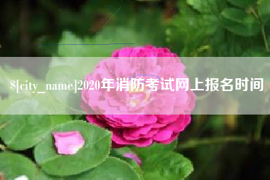 栖霞2020年消防考试网上报名时间