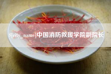 栖霞中国消防救援学院副院长