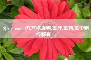 栖霞九宫格规则,每行,每列,每个粗线都有1-9