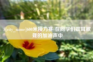 栖霞600米接力赛-在同学们震耳欲聋的加油声中