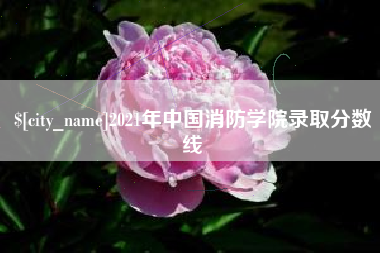 栖霞2021年中国消防学院录取分数线