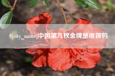 栖霞中国第九枚金牌是谁得的