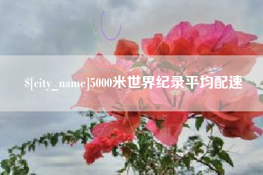 栖霞5000米世界纪录平均配速