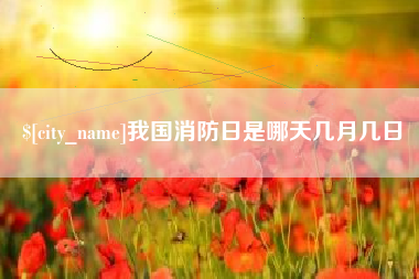 栖霞我国消防日是哪天几月几日