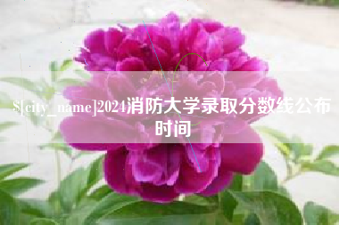 栖霞2024消防大学录取分数线公布时间
