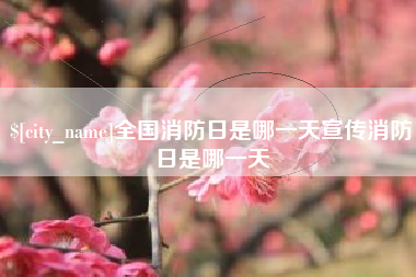 栖霞全国消防日是哪一天宣传消防日是哪一天