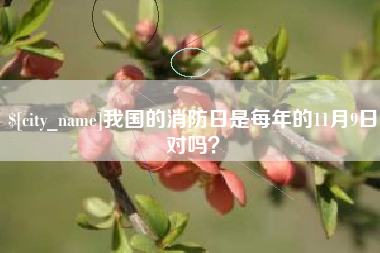 栖霞我国的消防日是每年的11月9日对吗？