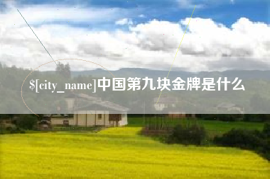 栖霞中国第九块金牌是什么