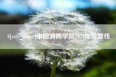 栖霞中国消防学院2024年分数线