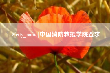 栖霞中国消防救援学院要求