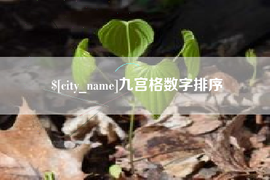 栖霞九宫格数字排序