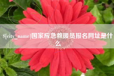 栖霞国家应急救援员报名网址是什么