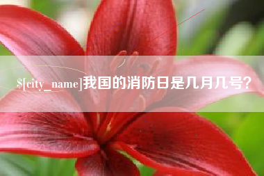 栖霞我国的消防日是几月几号？