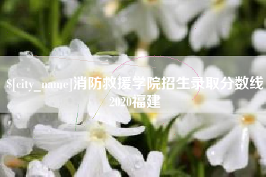栖霞消防救援学院招生录取分数线2020福建
