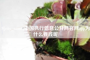 栖霞中国执行信息公开网官网app为什么要钱呢