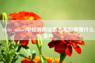 栖霞中控消防证怎么考取需要什么条件