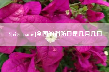栖霞全国的消防日是几月几日